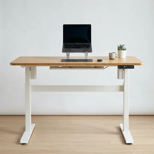 FlexiSpot E5 Bamboo Standing Desk view 3